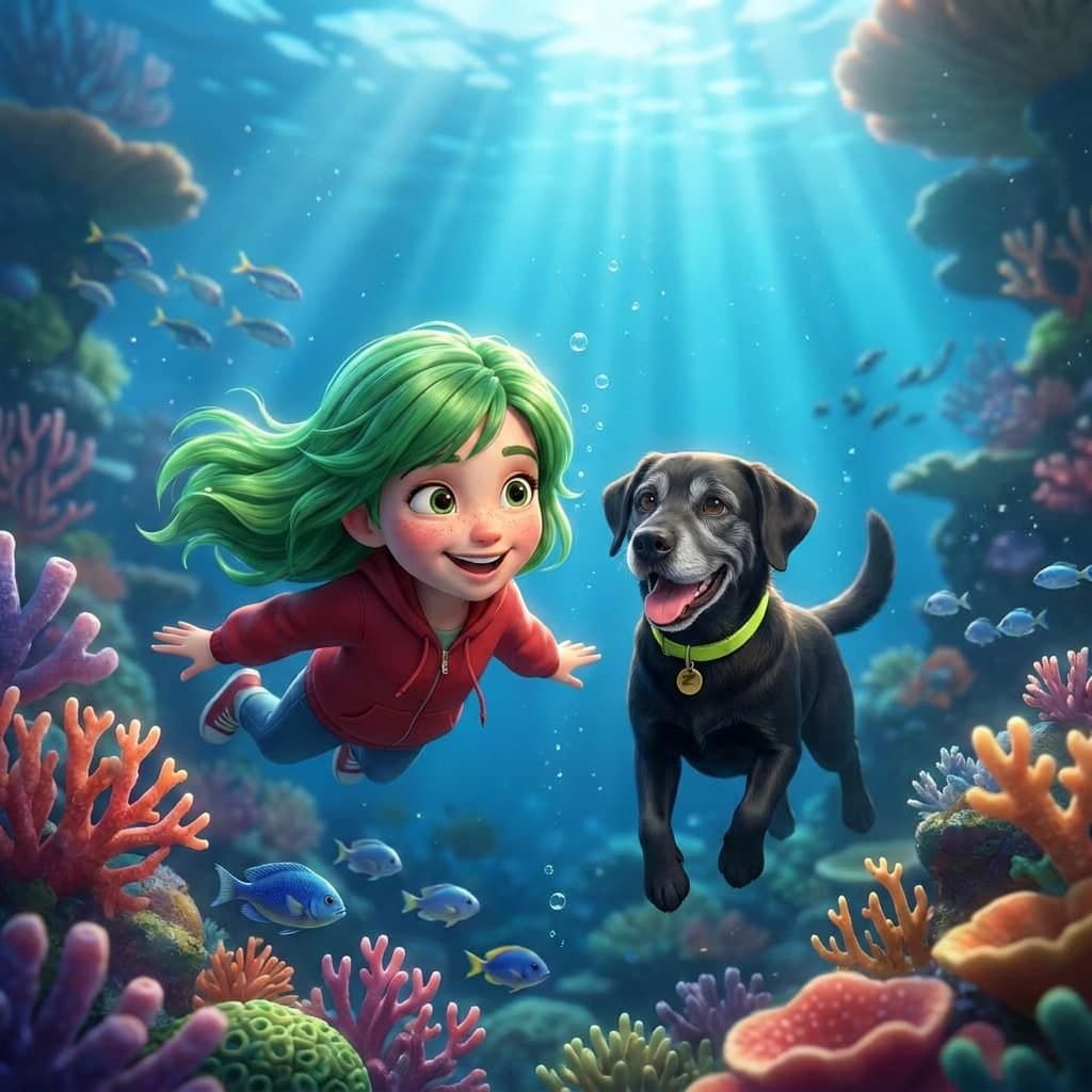The same two, underwater