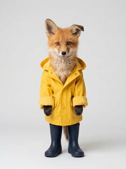 Fen seen front, the same coat and coloring in every frame.