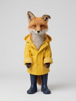 Fen seen neutral, the same coat and coloring in every frame.