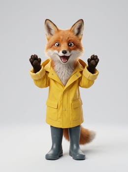 Fen seen reacting, the same coat and coloring in every frame.