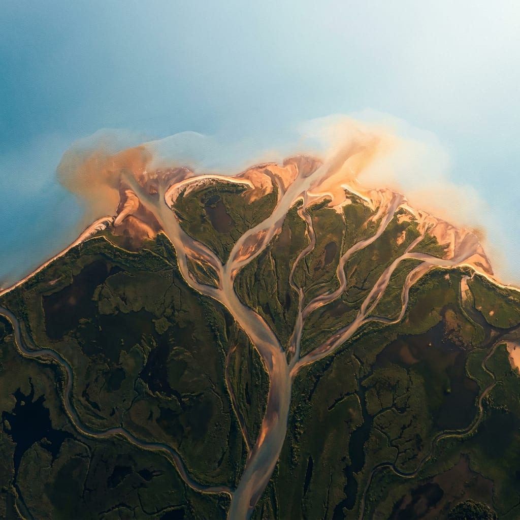 How a river reaches the sea